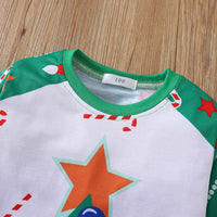 Load image into Gallery viewer, 2 Pieces Set Baby Kid Girls Boys Christmas Polka dots Cartoon Tops And Pants Wholesale 25101527
