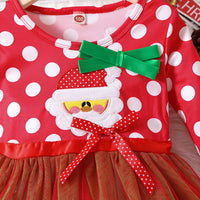 Load image into Gallery viewer, Baby Kid Girls Polka dots Cartoon Christmas Dresses Wholesale 25101529
