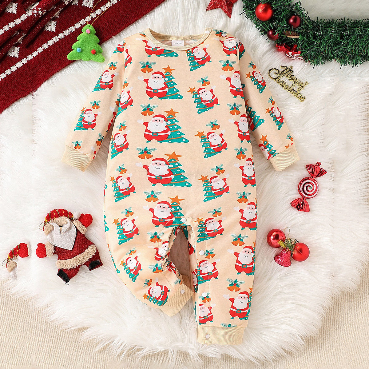 Baby Girls Boys Cartoon Christmas Jumpsuits Wholesale 25101531