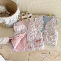 Load image into Gallery viewer, Baby Kid Girls Flower Print Vests Waistcoats Wholesale 25110303
