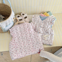 Load image into Gallery viewer, Baby Kid Girls Flower Print Vests Waistcoats Wholesale 25110303
