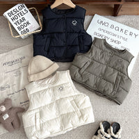 Load image into Gallery viewer, Baby Kid Girls Boys Solid Color Letters Vests Waistcoats Wholesale 25110304
