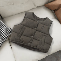 Load image into Gallery viewer, Baby Kid Girls Boys Solid Color Letters Vests Waistcoats Wholesale 25110304
