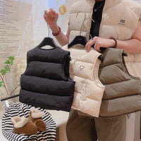 Load image into Gallery viewer, Baby Kid Girls Boys Solid Color Letters Vests Waistcoats Wholesale 25110304
