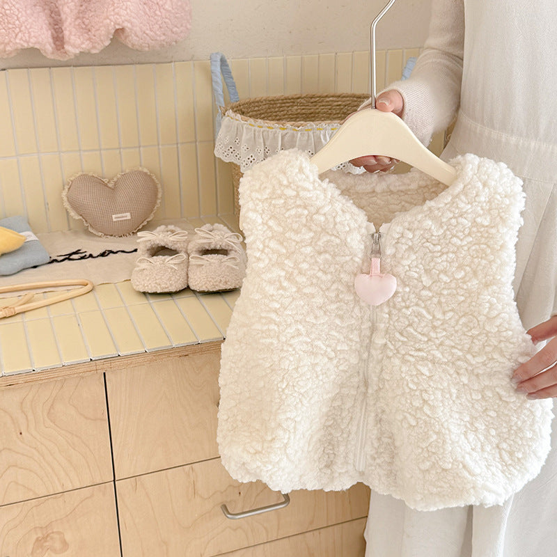Baby Kid Girls Solid Color Vests Waistcoats Wholesale 25110308