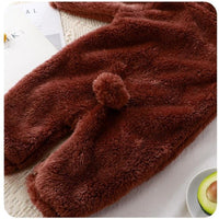 Load image into Gallery viewer, Newborn Baby Bear Outfit and Footies Girls Boys Winter Fleece Clothes Hooded Jumpsuits Snowsuit Wholesale 25110320
