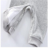 Load image into Gallery viewer, Baby Boys Sweatshirt Onesie Fleece Jumpsuit with Teddy Bear Embroidery Wholesale 25110323
