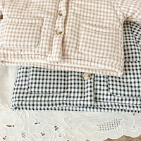 Load image into Gallery viewer, Baby Kid Girls Checked Jackets Outwears Wholesale 25110325
