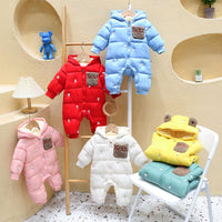 Load image into Gallery viewer, Baby Kid Girls Boys Solid Color Letters Cartoon Jumpsuits Wholesale 25110334
