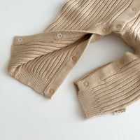 Load image into Gallery viewer, Baby Knitted Solid Color Jumpsuits Warm Cotton Winter Outwear for Infants Wholesale 25110339（Hat not included）
