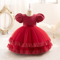 Load image into Gallery viewer, Kid Girls Polka dots Princess Dresses Wholesale 25112505
