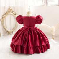Load image into Gallery viewer, Kid Girls Solid Color Princess Dresses Wholesale 25112517
