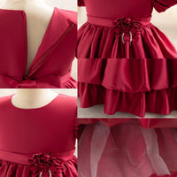 Load image into Gallery viewer, Kid Girls Solid Color Princess Dresses Wholesale 25112517
