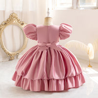 Load image into Gallery viewer, Kid Girls Solid Color Princess Dresses Wholesale 25112517
