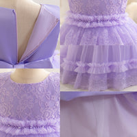 Load image into Gallery viewer, Kid Girls Solid Color Princess Dresses Wholesale 25112528
