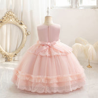Load image into Gallery viewer, Kid Girls Solid Color Princess Dresses Wholesale 25112528
