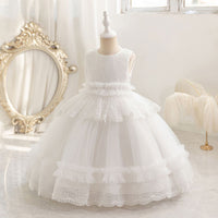 Load image into Gallery viewer, Kid Girls Solid Color Princess Dresses Wholesale 25112528
