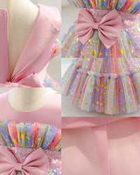 Load image into Gallery viewer, Baby Kid Girls Color-blocking Star Princess Dresses Wholesale 25112535
