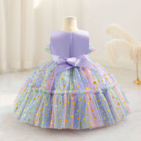 Load image into Gallery viewer, Baby Kid Girls Color-blocking Star Princess Dresses Wholesale 25112535
