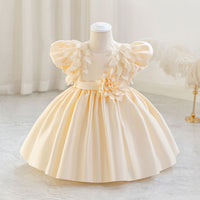 Load image into Gallery viewer, Baby Kid Girls Solid Color Princess Dresses Wholesale 25112538
