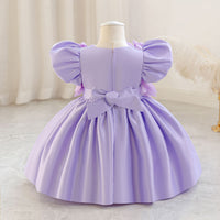 Load image into Gallery viewer, Baby Kid Girls Solid Color Princess Dresses Wholesale 25112538
