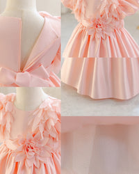 Load image into Gallery viewer, Baby Kid Girls Solid Color Princess Dresses Wholesale 25112538
