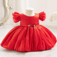 Load image into Gallery viewer, Baby Kid Girls Solid Color Princess Dresses Wholesale 25112541
