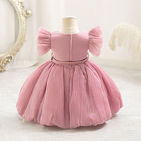 Load image into Gallery viewer, Baby Kid Girls Solid Color Princess Dresses Wholesale 25112541
