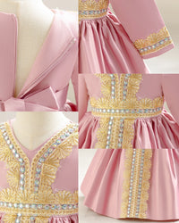 Load image into Gallery viewer, Baby Kid Girls Color-blocking Embroidered Dressy Princess Dresses Wholesale 25112545

