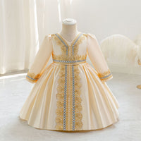 Load image into Gallery viewer, Baby Kid Girls Color-blocking Embroidered Dressy Princess Dresses Wholesale 25112545
