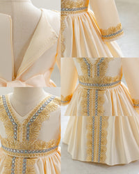 Load image into Gallery viewer, Baby Kid Girls Color-blocking Embroidered Dressy Princess Dresses Wholesale 25112545
