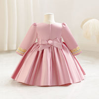 Load image into Gallery viewer, Baby Kid Girls Color-blocking Embroidered Dressy Princess Dresses Wholesale 25112545
