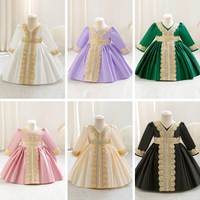 Load image into Gallery viewer, Baby Kid Girls Color-blocking Embroidered Dressy Princess Dresses Wholesale 25112545

