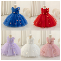 Load image into Gallery viewer, Baby Kid Girls Solid Color Bow Princess Dresses Wholesale 25112555
