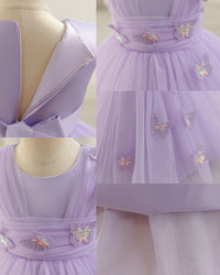 Load image into Gallery viewer, Baby Kid Girls Solid Color Bow Princess Dresses Wholesale 25112555
