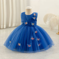 Load image into Gallery viewer, Baby Kid Girls Solid Color Bow Princess Dresses Wholesale 25112555
