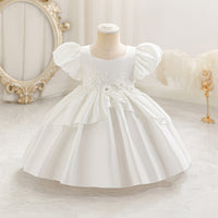 Load image into Gallery viewer, Baby Kid Girls Solid Color Embroidered Princess Dresses Wholesale 25112556

