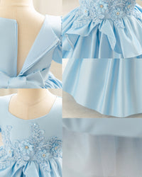 Load image into Gallery viewer, Baby Kid Girls Solid Color Embroidered Princess Dresses Wholesale 25112556
