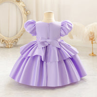 Load image into Gallery viewer, Baby Kid Girls Solid Color Embroidered Princess Dresses Wholesale 25112556
