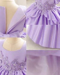 Load image into Gallery viewer, Baby Kid Girls Solid Color Embroidered Princess Dresses Wholesale 25112556
