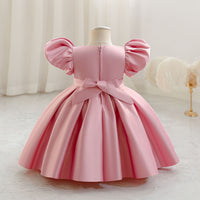 Load image into Gallery viewer, Baby Kid Girls Letters Bow Princess Dresses Wholesale 25112565
