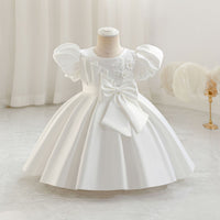 Load image into Gallery viewer, Baby Kid Girls Letters Bow Princess Dresses Wholesale 25112565
