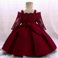 Load image into Gallery viewer, Baby Kid Girls Solid Color Princess Dresses Wholesale 25112572
