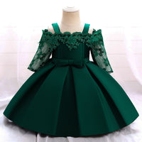 Load image into Gallery viewer, Baby Kid Girls Solid Color Princess Dresses Wholesale 25112572
