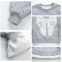 Load image into Gallery viewer, Baby Kid Girls Polka dots Bow Hoodies Sweatshirts Wholesale 25121603
