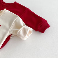 Load image into Gallery viewer, Baby Girls Solid Color Letters Rompers Wholesale 25121604
