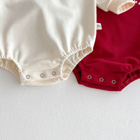 Load image into Gallery viewer, Baby Girls Solid Color Letters Rompers Wholesale 25121604
