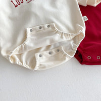Load image into Gallery viewer, Baby Girls Solid Color Letters Rompers Wholesale 25121604
