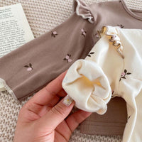 Load image into Gallery viewer, 2 Pieces Set Baby Girls Flower Print Tops And Pants Wholesale 25123101
