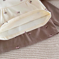 Load image into Gallery viewer, 2 Pieces Set Baby Girls Flower Print Tops And Pants Wholesale 25123101
